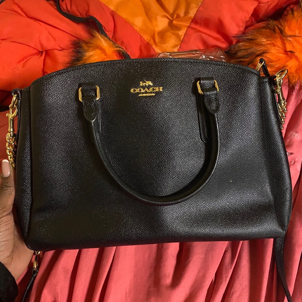Black coach purse